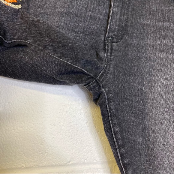 Miss Me Vintage Charlotte Mandarine Blk Org Jeans - Picture 4 of 12